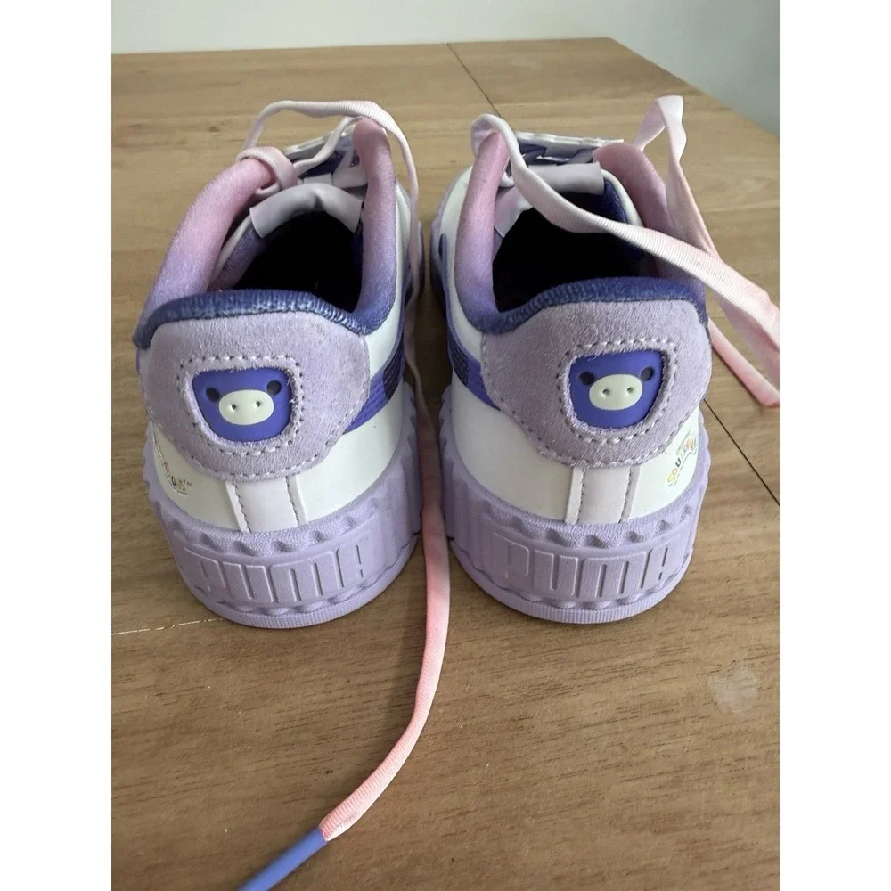 Puma x Squishmallows Carina 2.0 Platform Sneakers Purple Cow Womens Size 6.5 New